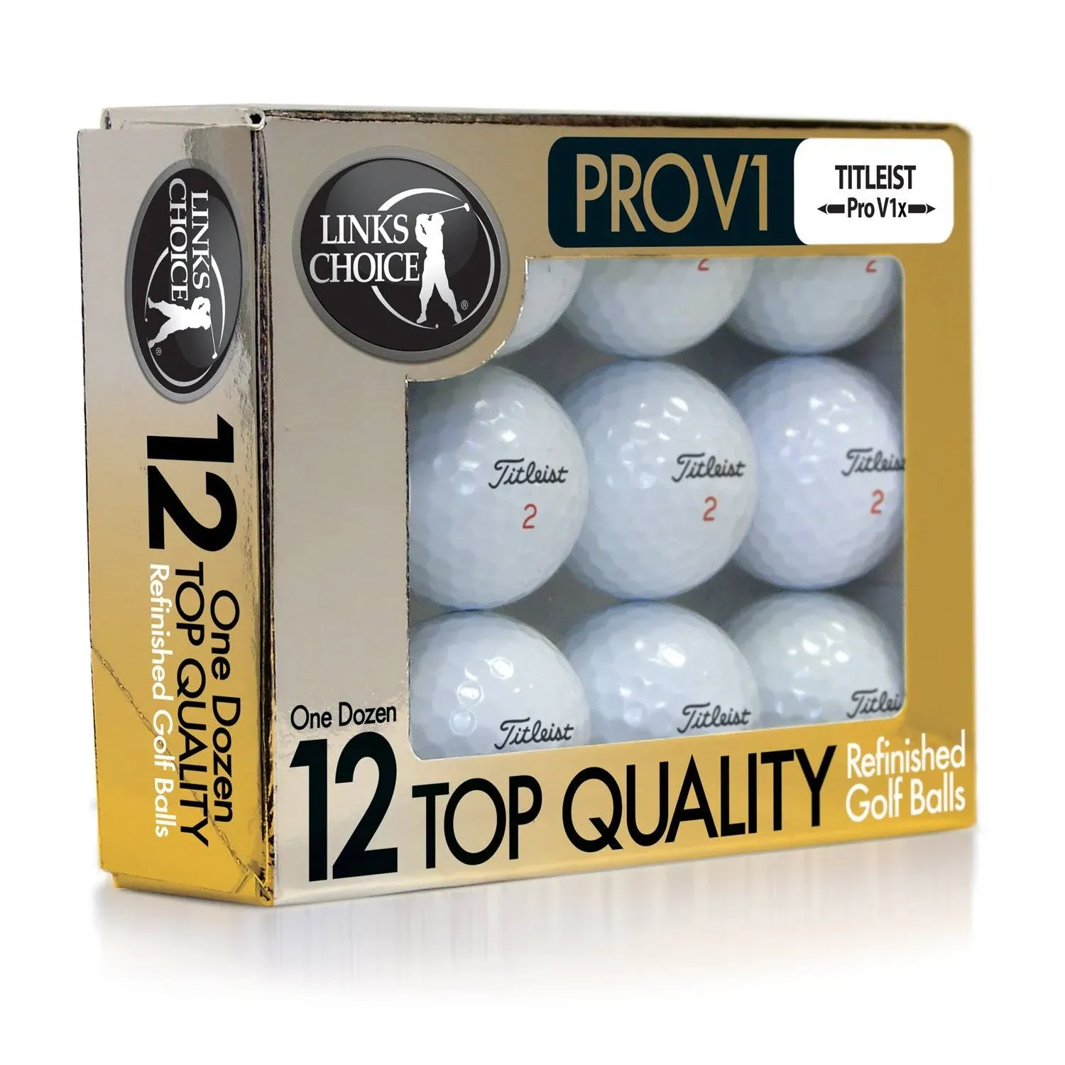 Refinished Titleist PROV1 Golf Balls - 12 Pack