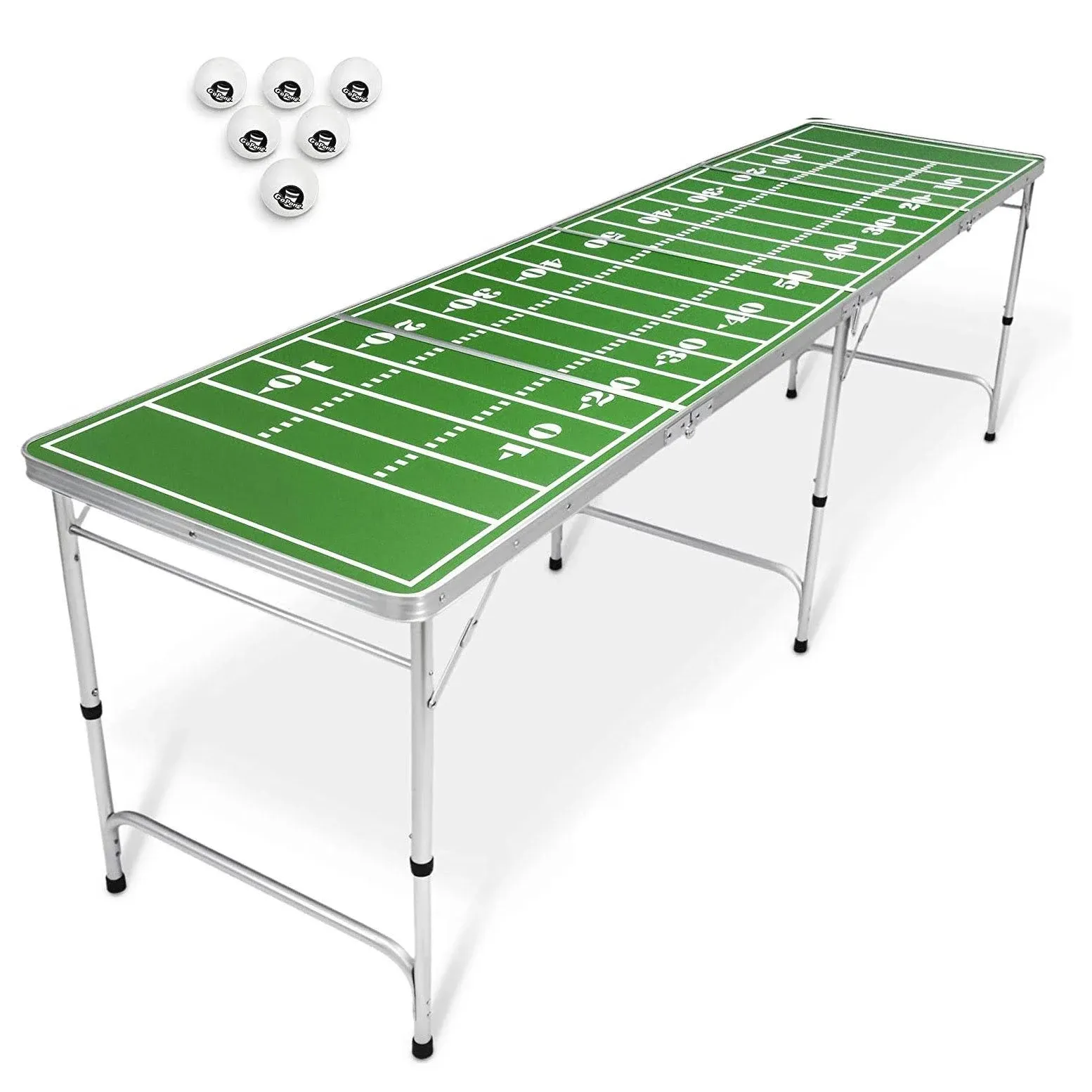 GoPong 8FT Folding Football Field Beer Pong Drinking Party Table Indoor Outdoor