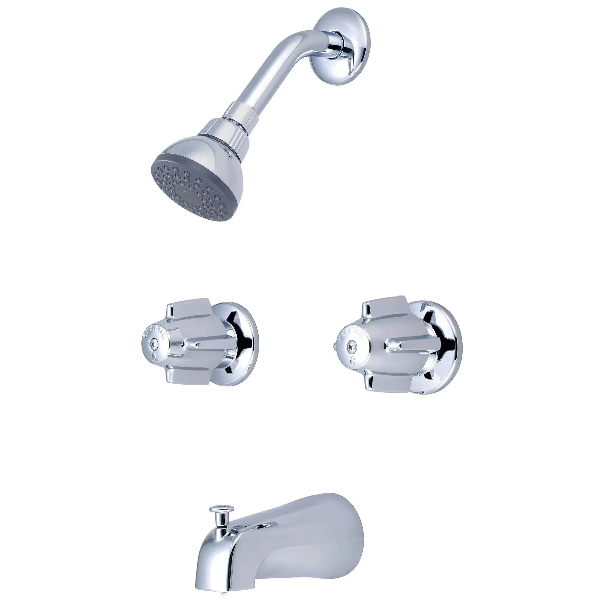 Central Brass 0897 Double Handle Tub and Shower Set