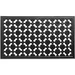 Rugsmith Natural Moulded Heavy Geometric Trellis Doormat, 16"x27.5"