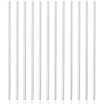 12pcs 11.8inch Clear Solid Acrylic Stirring Rods 6mm Stir Stick with Round Ends and Flat Ends Cocktail Coffee Drink Stirrers Laboratory Stirring Rod Acrylic Cake Pops