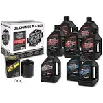 V-Twin Oil Change Kit Synthetic w/Black Filter, Milwaukee-Eight