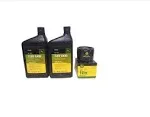 John Deere 2 Quarts John Deere Turf-Gard SAE 10W-30 Oil Plus AM125424 Filter. Fits Many Lawn Mowers - Check Description