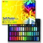 Mungyo Non Toxic Mungyo Soft Pastel Set of 64 Assorted Colors Square Chalk