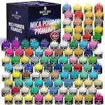 Mica Powder, 100 Colors - 10 Chameleon Mica Powder for Epoxy Resin 10g/Bottle - Resin Colorant for Lip Gloss, Soap Making, Candle, Nail, Bath Bomb, Paint, Car Freshies