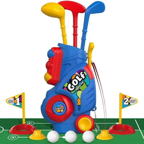 Toddler Golf Set with Putting Mat for 2 3 4 5 Years Old Boys Girls, Upgraded ...