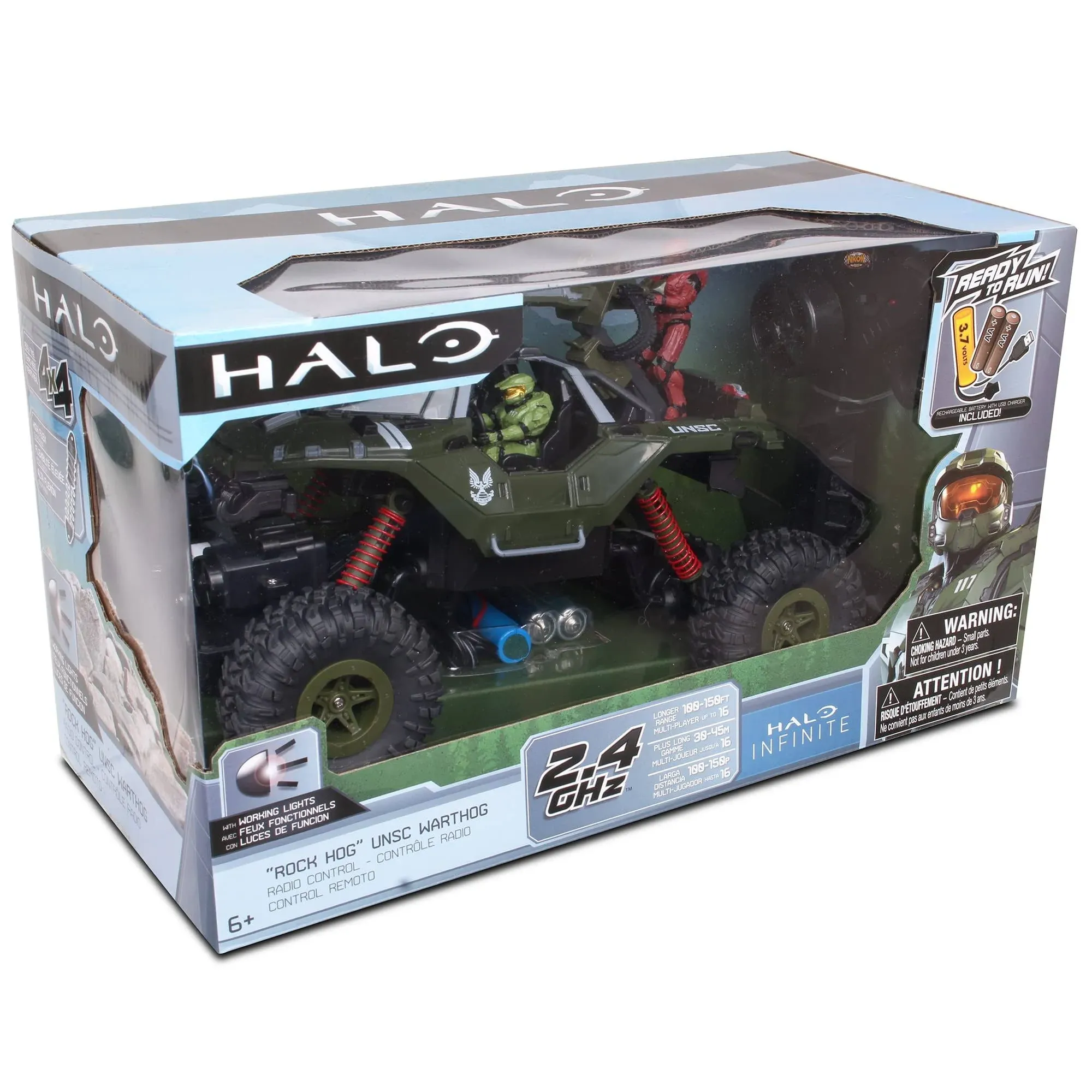 Halo Infinite RC: UNSC Warthog Rock Hog - Rock Climber, Master Chief &amp; Spartan, 