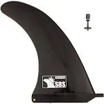 SBS 10&#034; Surf &amp; SUP Fin - Free No Tool Fin Screw - 10 inch Center Fin for