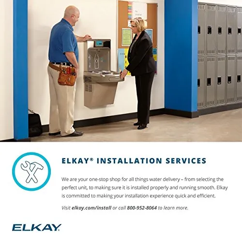 Elkay LZSTL8WSSP Filtered Enhanced EZH2O Bottle Filling Station with Bi-Level ADA Cooler, Stainless