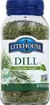 Litehouse Freeze Dried Dill - Dill, Substitute for Fresh Dill, Jar Equal to 2 Dill Fresh Bunches, Dill Seasoning, Dill Weed Seasoning, Substitute for Fresh Dill Organic, Dills - 0.35 Ounce, 4-Pack