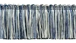 5 Yard Value Pack of Veranda Collection 2 inch Brush Fringe Trim/Light Blue, French Blue, White/Style#: 0200VB / Color: Naut