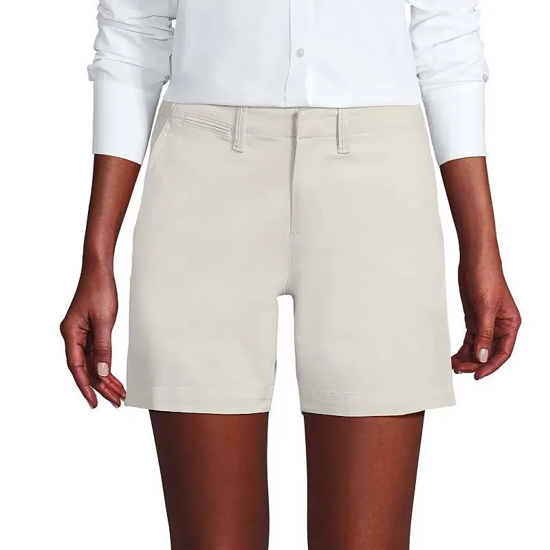 Lands' End Women's Classic 7" Chino Shorts