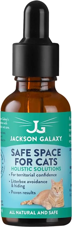 Jackson Galaxy: Safe Space for Cats (2 oz.) - Cat Solution - Promotes Territorial Sanctity and Self-Confidence - Can Reduce Spraying, Scratching, & Fighting - All-Natural Formula - Reiki Energy