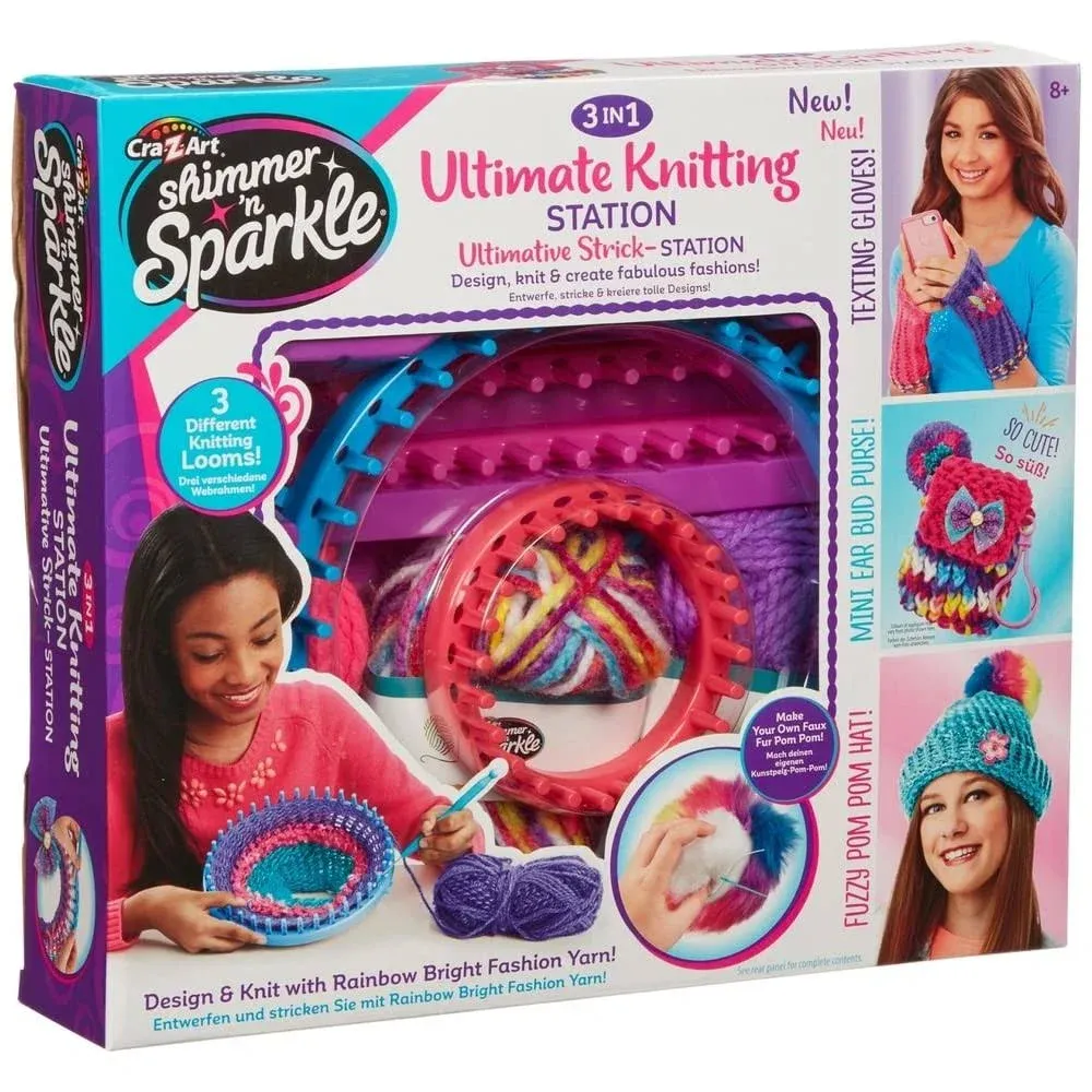 Cra-Z-Art Shimmer &#39;n Sparkle 5-in-1 Ultimate Knitting Station