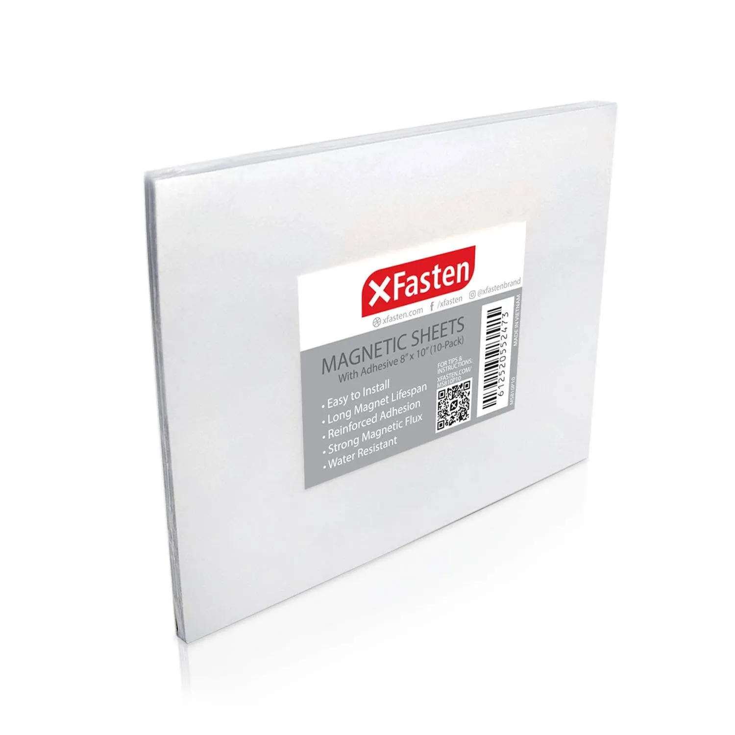 XFasten Magnetic Sheets 8x10 inch 20mil (Set of 10)