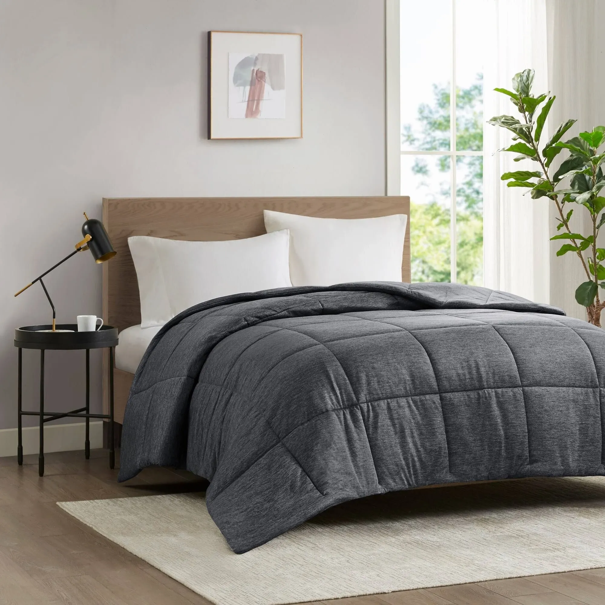 Urban Habitat Comfort Cool Jersey Knit Oversized Down Alternative Comforter ...