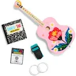 Pink Floral Acoustic Guitar - The Easiest Way to Start and Learn Guitar - 1 Stringed Toy Instrument for Kids Perfect Intro to Music for Young Kids Ages 3 and up - from Buffalo Games