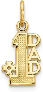 14K Gold #1 Dad Charm