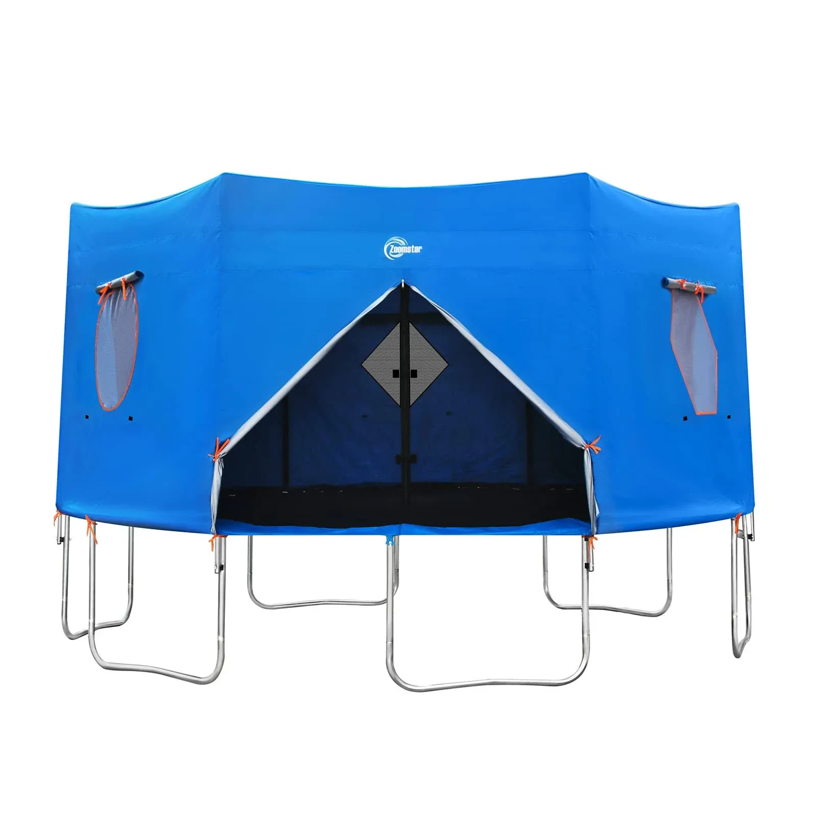 Zoomster 12ft Trampoline Tent, Fits for 6 Straight Pole Round Trampoline ...