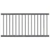 NewTechWood Ultrashield Hemispheres 36 in. x 3 in. x 6 ft. Westminster Gray Composite Railing Kit CAN-636RK-ALU-ZX-LG