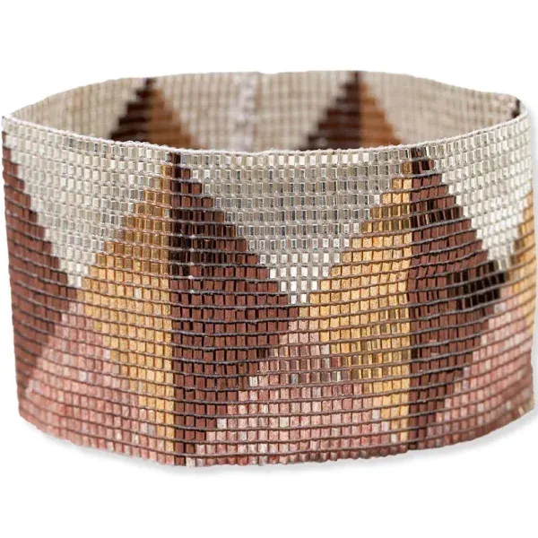 INK+ALLOY Brooklyn Triangles Beaded Stretch Bracelet