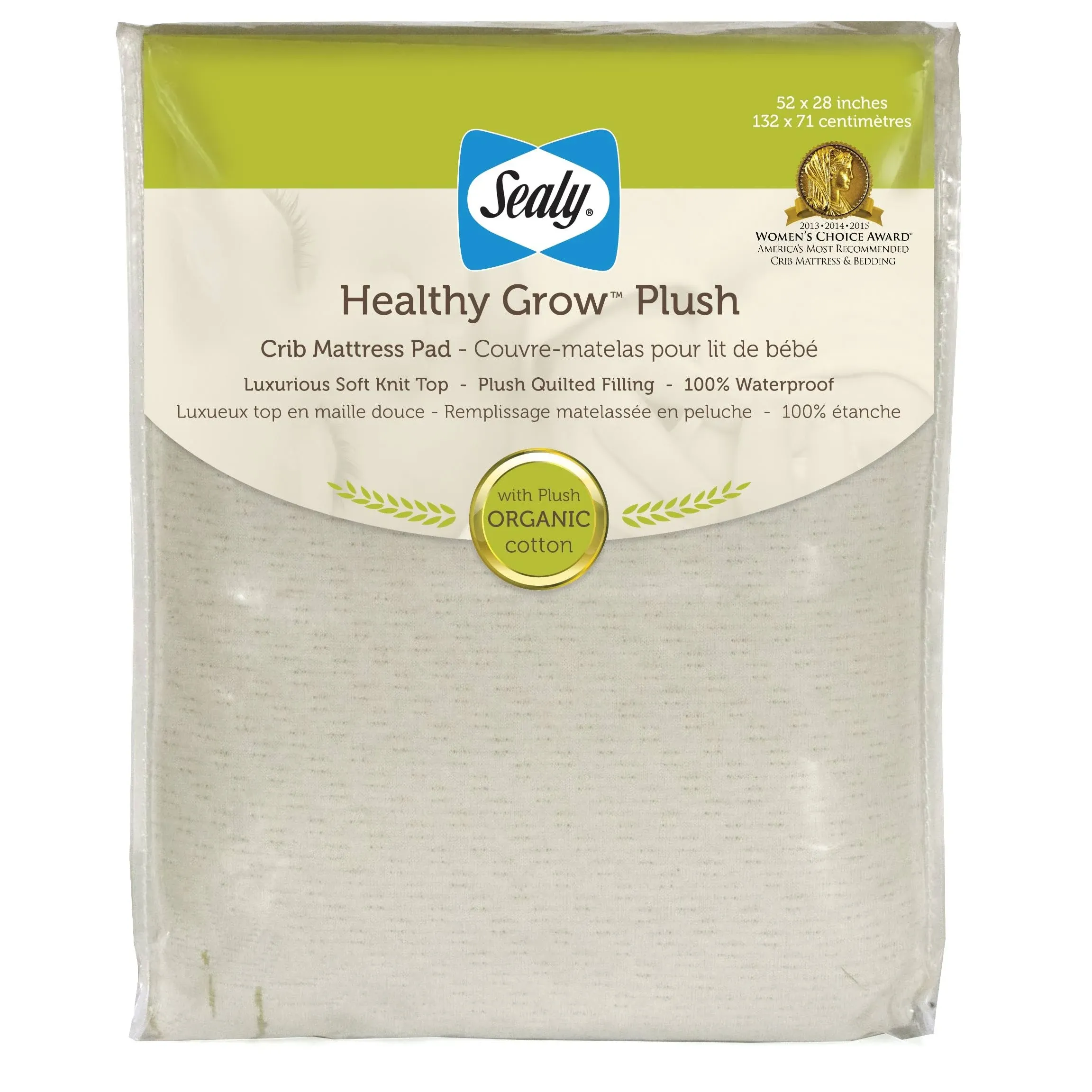 Sealy Healthy Grow Plush Crib Mattress Pad