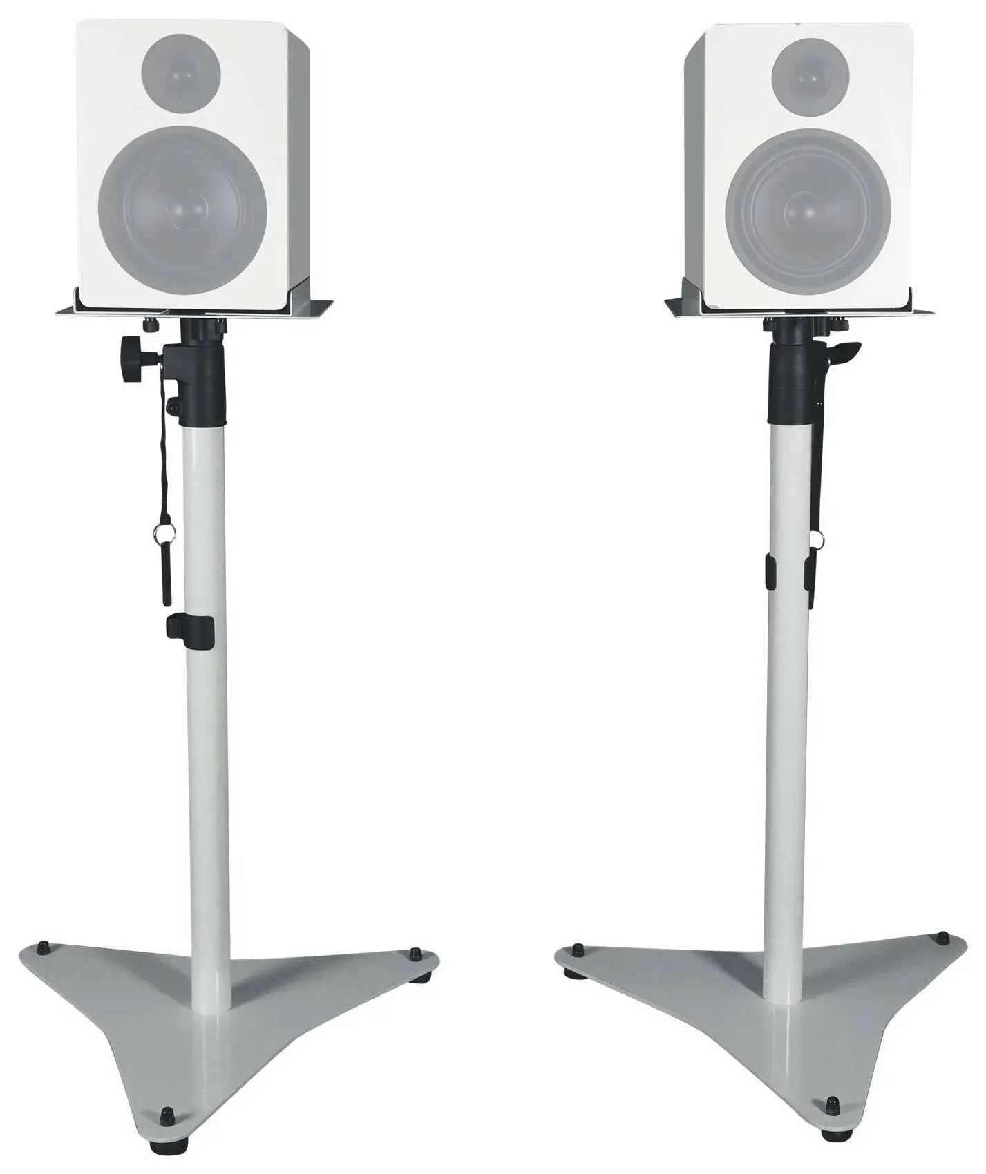 Rockville RVSM5 Adjustable Studio Monitor Bookshelf Speaker Stands