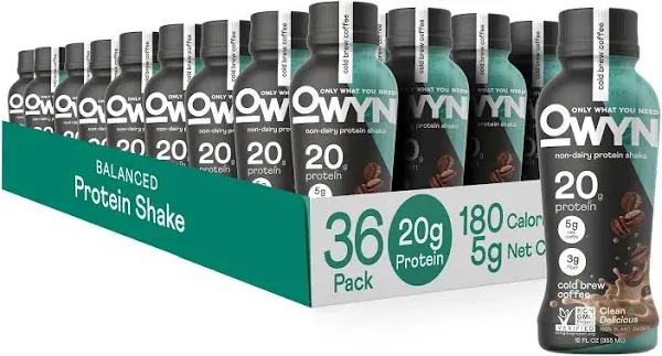 Owyn Protein Shake, Non-Dairy, Dark Chocolate - 12 fl oz