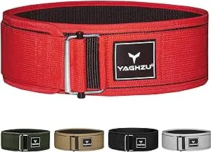 Quick Locking Weight Lifting Belt - Adjustable Lifting Belt for Powerlifting, Squat, Deadlift and Back Support, 4 inch Gym Belt for Men and Women