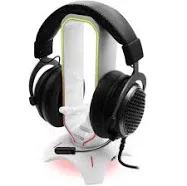 RGB Headset Stand - 3 in 1 Gaming Headphone Stand for Desk with Mouse Bungee ...