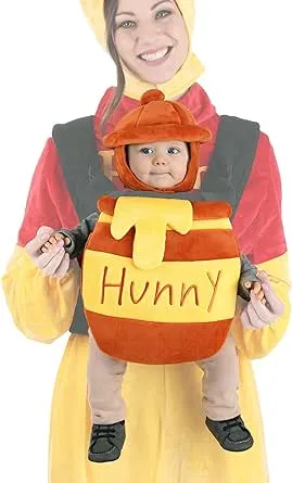 HalloweenCostumes.com Disney Winnie The Pooh Hunny Pot Baby Carrier Cover, Yellow/Red