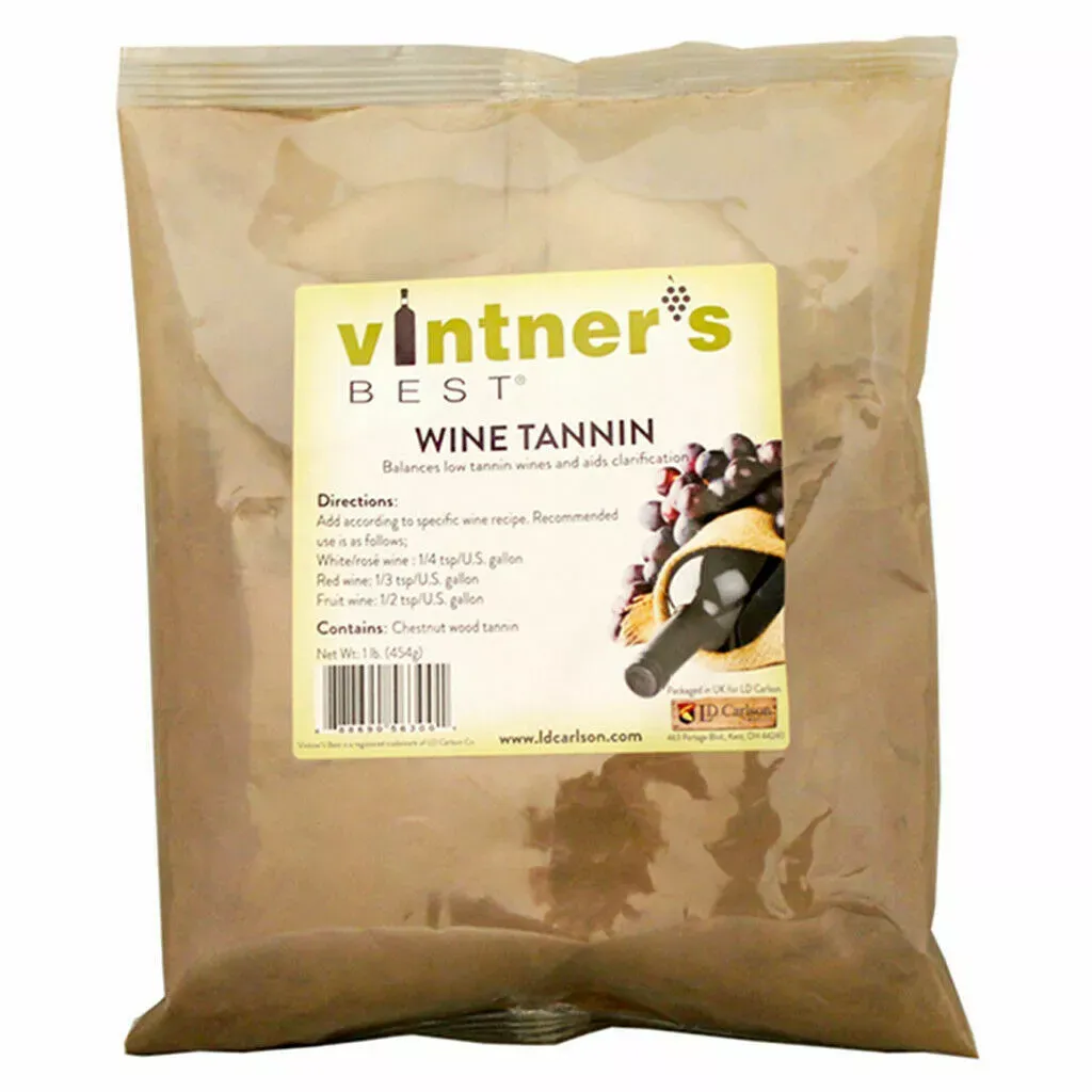 Wine Tannin, 1lb. Food Grade Wine Tannin, Wine Tannin