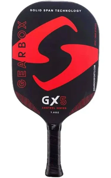 Gearbox GX5 Control 7.8oz Red Pickleball Paddle