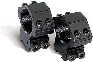 CenterPoint Optics 2 Piece 1&#034; High Profile Ring Mount for Scopes - CPM2PA-25H