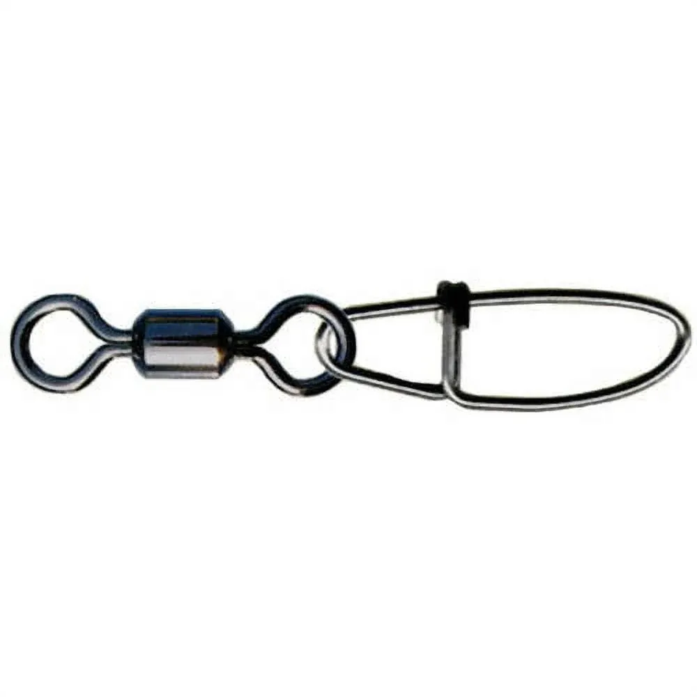 Pucci Black Rolling Swivels With Safety Snap