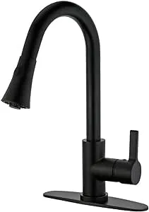 LS8720CTL Continental Single-Handle Pull-Down Kitchen Faucet, Matte Blk