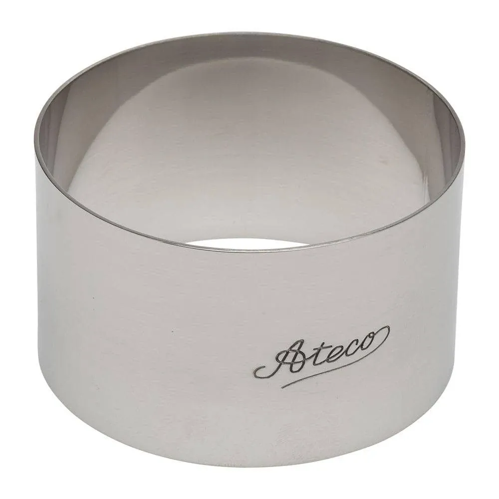 Ateco 4901 Stainless Steel Round Form, 3-Inch by 1.75-Inch