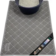 Gorilla Grip Original Premium Durable Waterproof Cat Litter Mat - Gray 20&#034; x 30&#034;