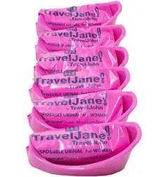 TravelJane Disposable Urinal for All Genders, Adults, and Children (6 Pack)