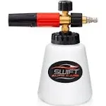 Swift Premium Foam Cannon for Pressure Washer – Heavy Duty Foam Sprayer for Car Wash | ¼ inch Quick Connector | Adjustable Wide Mouth for Extra