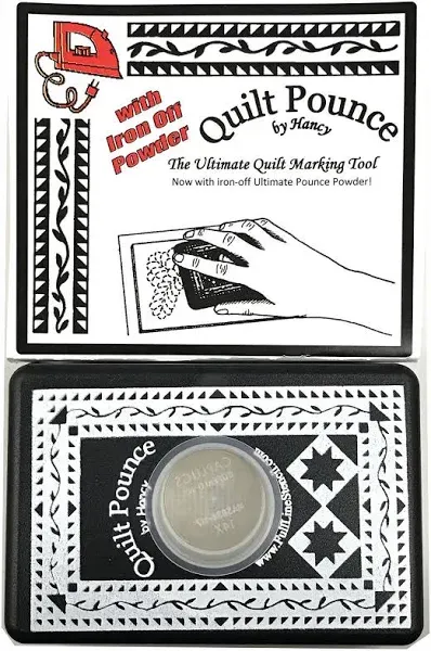 Hancy 2-Ounce Ultimate Quilt Pounce Pad with Chalk Powder, White