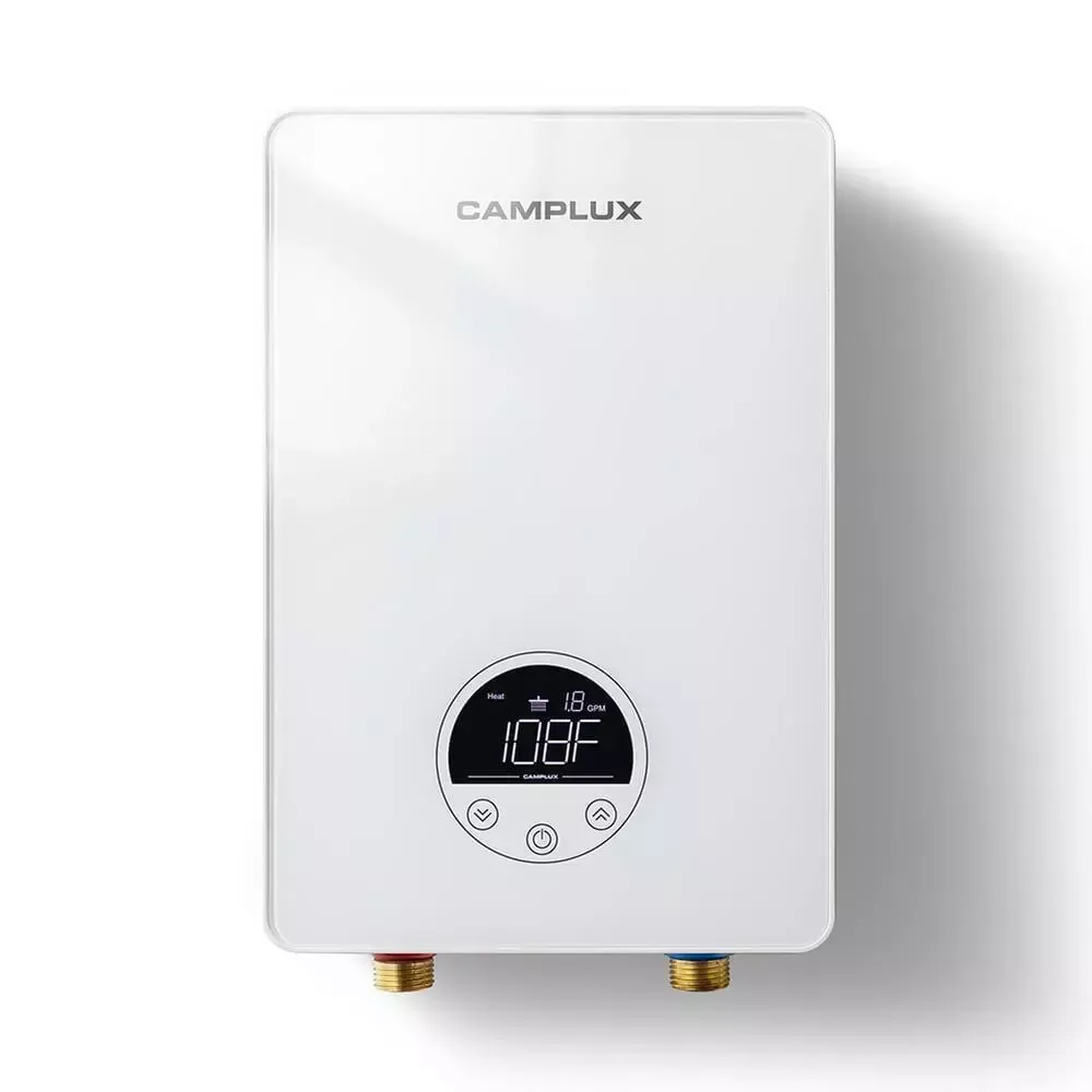 CAMPLUX ENJOY OUTDOOR LIFE Electric Tankless Water Heater Electric in White