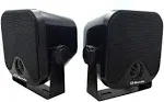 4&#034; Heavy Duty Waterproof Boat Car Marine Box Outdoor Speakers Surface Mounted US