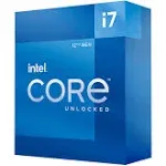 Intel 12th Gen Core i7-12700K 12 Core 3.6GHz up to 5.0GHz Turbo Alder Lake Overclockable CPU, No Cooler