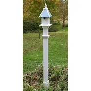 "Decorative Mounting Post, White, 5'"