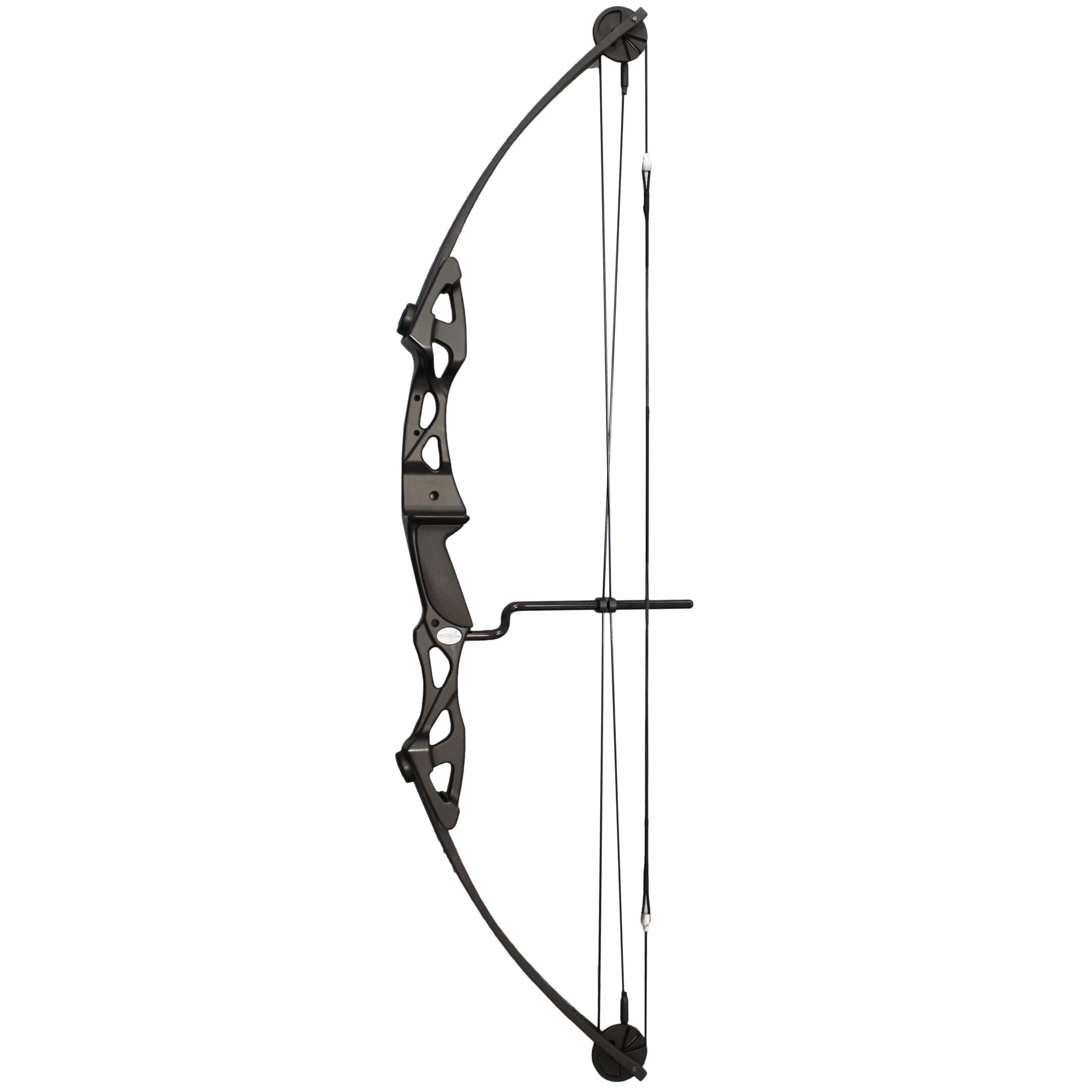 SAS Siege 55 lb 29'' Compound Bow w/ 5-Spot Paper Target - Black