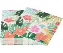 Tropical Luau Party Supplies for BBQs and All Summer Parties, Lunch Napkins (...