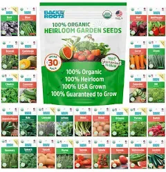 Back to the Roots 100% Heirloom Organic, Non-GMO &amp; USA Grown Seeds | Variety ...