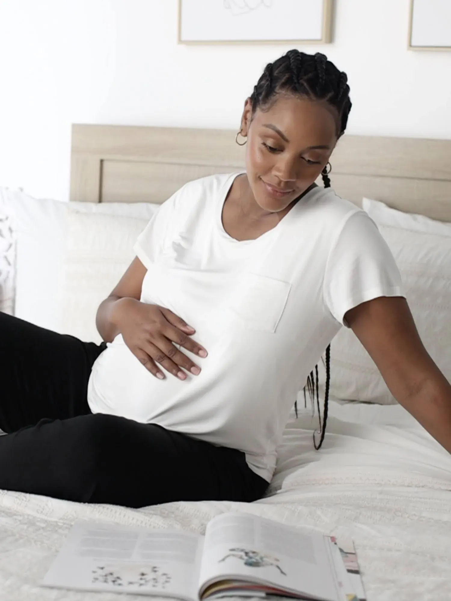 Everyday Nursing & Maternity T-Shirt | White - S - Kindred Bravely