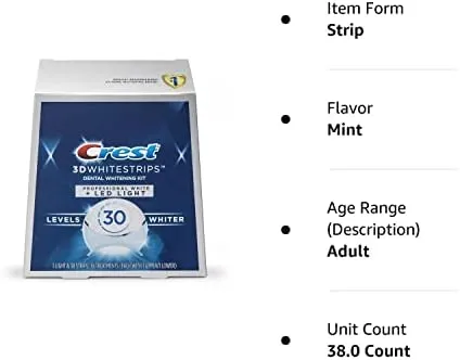 Crest 3D Whitestrips Professional White Teeth Whitening Kit